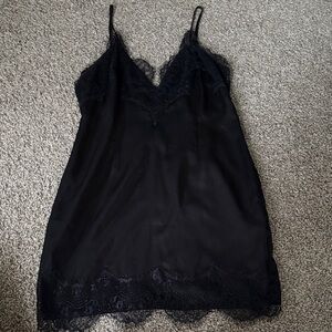 PrettyLittleThing Black Lace Mini Dress